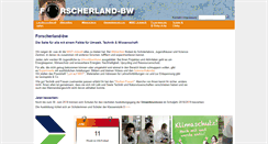 Desktop Screenshot of forscherland-bw.de