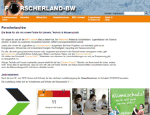 Tablet Screenshot of forscherland-bw.de